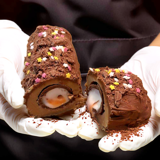 Creme Egg Rolled Fudge